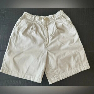 St Johns Bay Womens Size 8 Tan Bermuda Shorts 100% Cotton